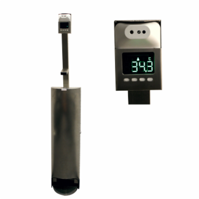 Dispensador de Gel Antibacterial con Termómetro